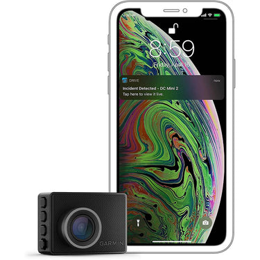 Garmin Dash Cam 47 with Voice Control & HD Video + Card & 2 Year Warranty Bundle