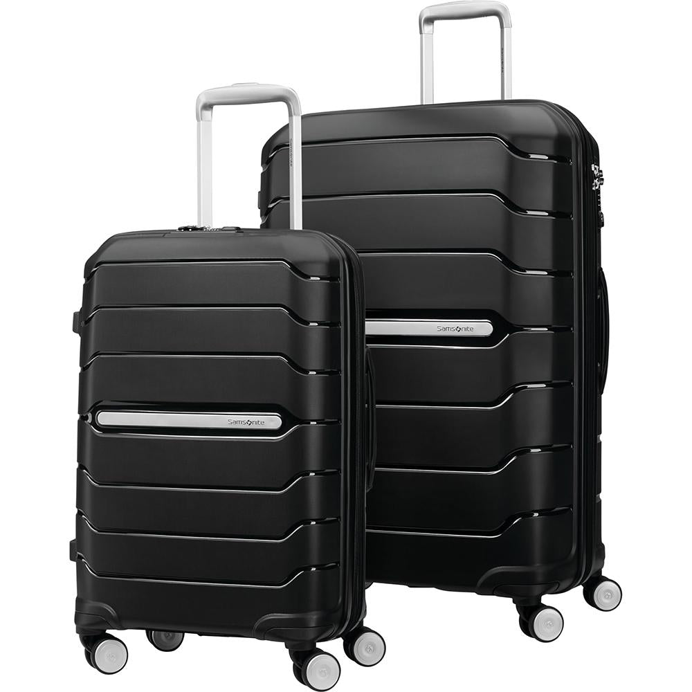 Samsonite Freeform Hardside Expandable Spinner Luggage 2PC Set(21/28-Carry-on/Large) Black