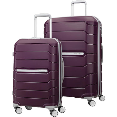 Samsonite Freeform Hardside Expandable Spinner Luggage 2PC Set(21/28-Carry-on/Large)Purple