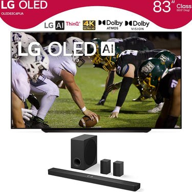 LG 83 Inch Class OLED evo C4 Series Smart TV 4K Processor 2024 with LG Soundbar