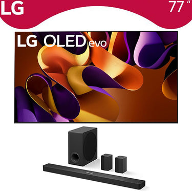 LG 77 Inch OLED evo G4 Series Smart TV 4K HDR 2024 with LG Soundbar