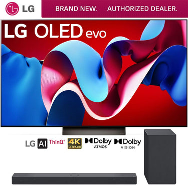 LG 65" Class OLED evo C4 Series Smart TV 2024 +LG SC9S Soundbar for evo Series