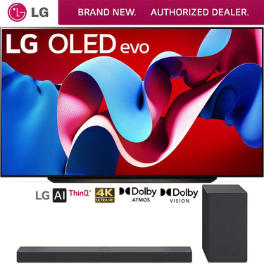 LG 83" Class OLED evo C4 Series Smart TV 2024 +LG SC9S Soundbar for evo Series