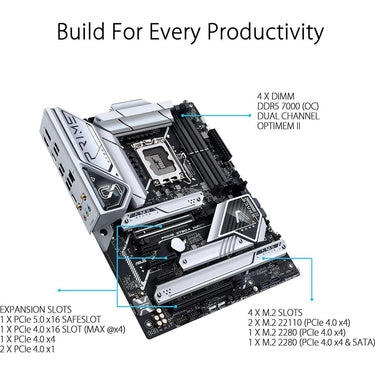 Asus 6E LGA 1700 ATX AI Gaming Motherboard Open Box with 1 Year Warranty