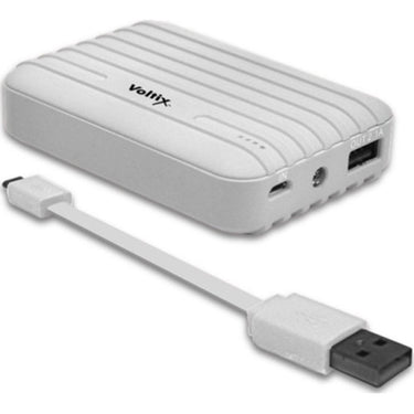 Voltix 8,500mAh Portable Power Battery Bank White Open Box with 1 Year Warranty