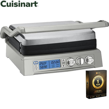 Cuisinart Elite Griddler/Grill Stainless Steel Open Box with 1 Year Warranty