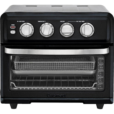 Cuisinart AirFryer Toaster Oven with Grill Matte Black Open Box+1 Year Warranty