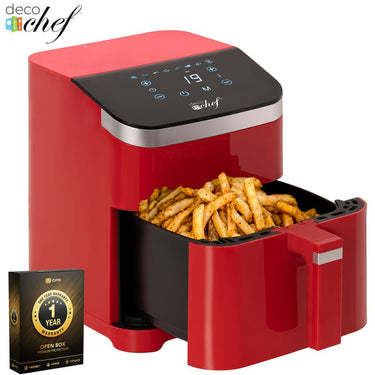 Deco Chef 5.8QT Air Fryer, Digital 8 Cooking Programs Open Box+1 Year Warranty