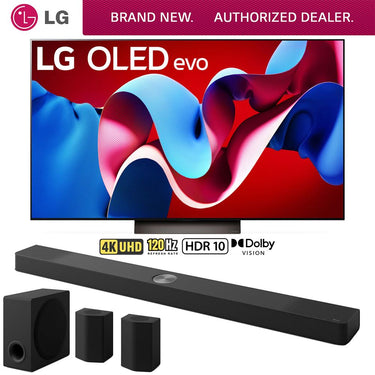 LG 65" OLED evo C4 Series Smart TV 4K Processor (2024) + 9.1.5ch Soundbar Bundle