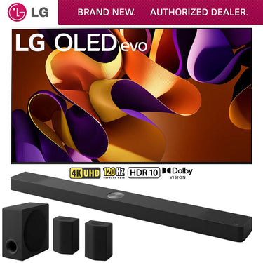 LG 83 Inch OLED evo G4 Series Smart TV 4K HDR (2024) + 9.1.5ch Soundbar Bundle