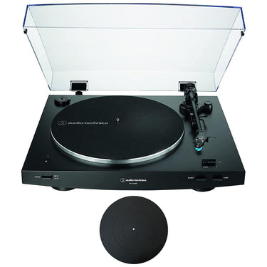 Audio-Technica Fully Automatic Wireless Belt-drive Turntable w/ 12" Rubber Mat Bundle