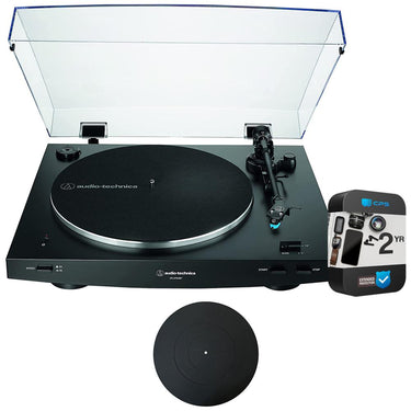 Audio-Technica Fully Automatic Wireless Belt-drive Turntable, Black w/ 2 Year Warranty Bundle