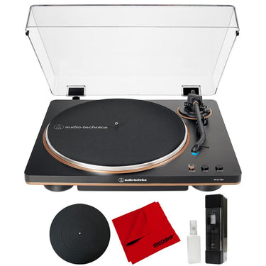 Audio-Technica AT-LP70X-BZ Automatic Belt-Drive Turntable with Cleaning Bundle