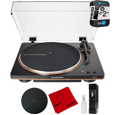 Audio-Technica AT-LP70X-BZ Automatic Belt-Drive Turntable + 2 Yr Warranty Bundle