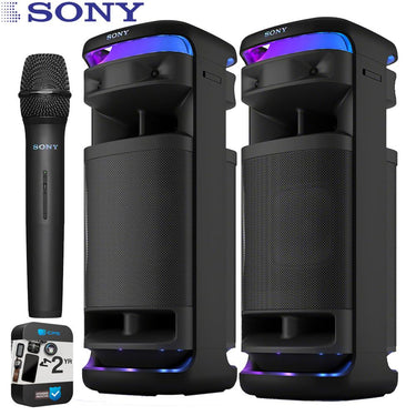 Sony ULT Tower 10 Bluetooth Karaoke Party Speaker (Pair) + 2 Year Protection Pack