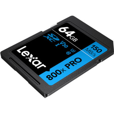 Lexar High-Performance 800x PRO BLUE Series 64GB SDXC Memory Card