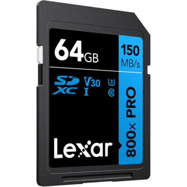 Lexar High-Performance 800x PRO BLUE Series 64GB SDXC Memory Card