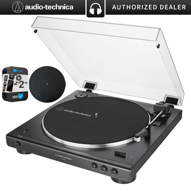 Audio-Technica Automatic Belt-Drive BT Stereo Turntable + Rubber Mat + 2YR Warranty Pack