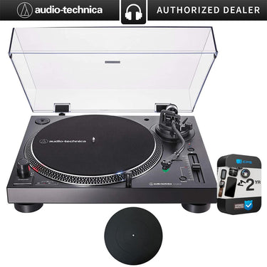 Audio-Technica Wireless Direct-Drive Turntable, Black w/ 2 Yr Warranty Bundle