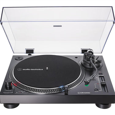 Audio-Technica Direct-Drive Turntable Analog & USB (Black) + 2Yr Warranty Bundle