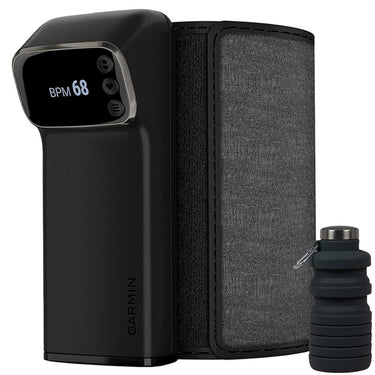 Garmin Index BPM Smart Blood Pressure Monitor with Display +  Collapsable Water Bottle