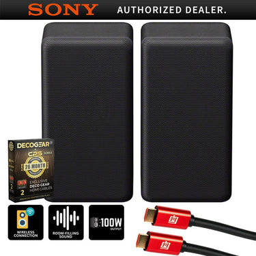 Sony Wireless Rear Speakers for HT-A7000 (Black, Pair) + 26 Months Protection Bundle