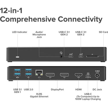 ALOGIC USB-C Triple Display DP Alt. Mode Docking Station - DUCMA3