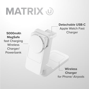 ALOGIC Matrix Ultimate 3-in-1 Wireless Charger - MFPB5KM