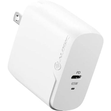 ALOGIC 1 Port 65W Rapid Power GaN Charger in White- WCG1X65-US