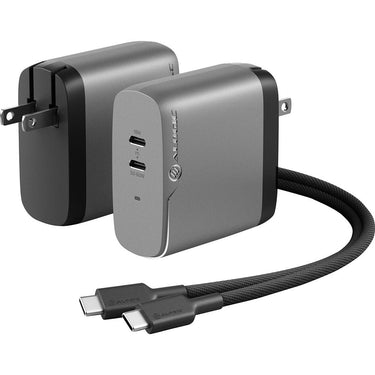 ALOGIC 2 Port 68W GaN Charger in Gray - WCG2X68SGR-US
