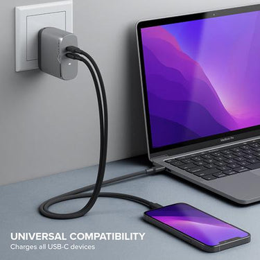 ALOGIC 2 Port 68W GaN Charger in Gray - WCG2X68SGR-US