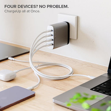 ALOGIC 4 Port 100W GaN Charger in White - WCG4X100SGR-US