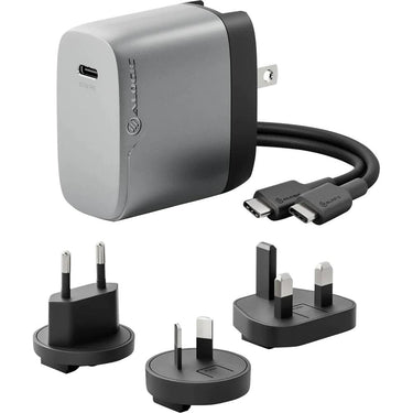 ALOGIC 1 Port 67W Rapid Power Multi-Country GaN Charger in Gray- WCM1X67-SGR