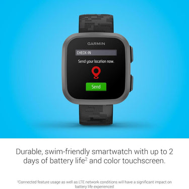 Garmin Bounce Kids Smartwatch Two-Way Text & Voice Messaging Location Track -Black Camo