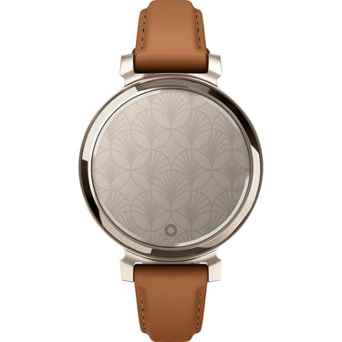 Garmin Lily 2 Classic Cream Gold with Tan Leather Band Smartwatch