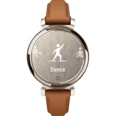 Garmin Lily 2 Classic Cream Gold with Tan Leather Band Smartwatch