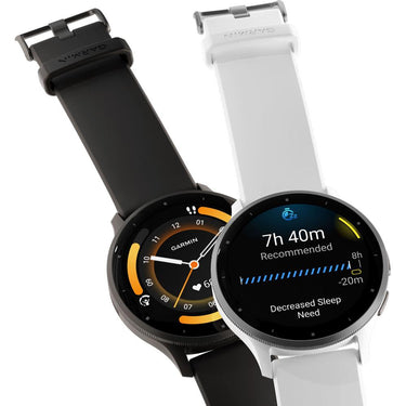 Garmin Venu 3 Health and Fitness GPS Smartwatch Steel Bezel w/ Black Case (45mm)