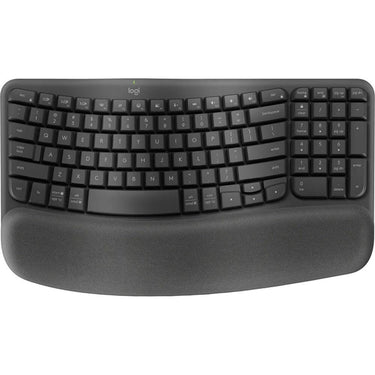 Logitech Core Wave Keys Wireless Ergonomic Keyboard with Cushioned Palm Rest - 920-011898