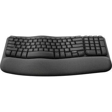 Logitech Core Wave Keys Wireless Ergonomic Keyboard with Cushioned Palm Rest - 920-011898