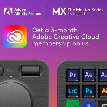 Logitech Core 9 Customizable LCD Key MX Creative Console in Graphite - 920-012660