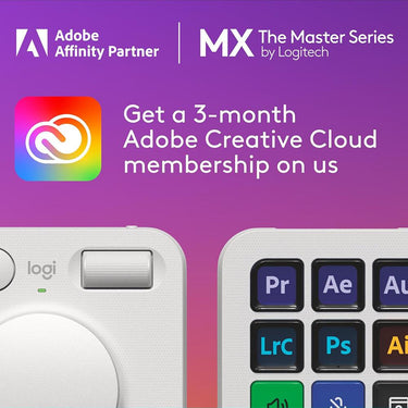 Logitech Core 9 Customizable LCD Key MX Creative Console in Pale Grey - 920-012661