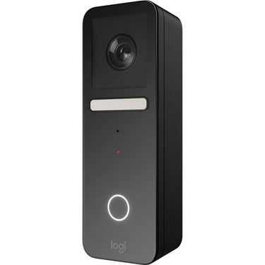 Logitech Core Circle View Apple HomeKit- enabled Wired Doorbell in Black - 961-000484