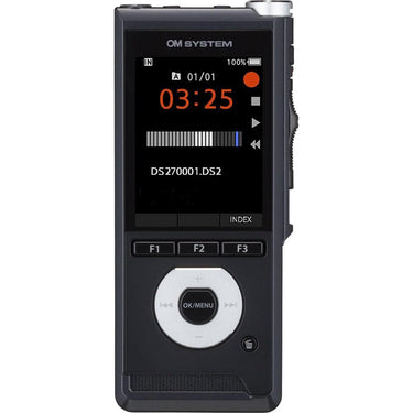 OM Digital Solutions DS-2700 Expandable 2GB Digital Voice Recorder in Black - V420370BU000