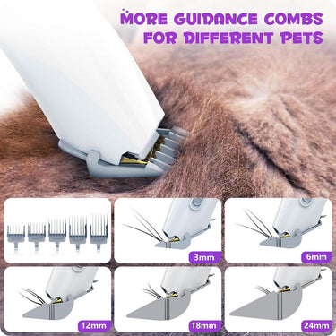 Homeika Dog Grooming Kit Vacuum, 3L Pet Grooming Vacuum Pet Hair Suction & Tools