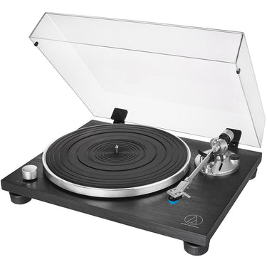 Audio-Technica AT-LPW30BKR Manual Belt-Drive Turntable + Mat & Cleaning System