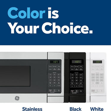 GE Countertop Microwave Oven, 700-watt Compact 0.7 Cu Ft, Stainless Steel