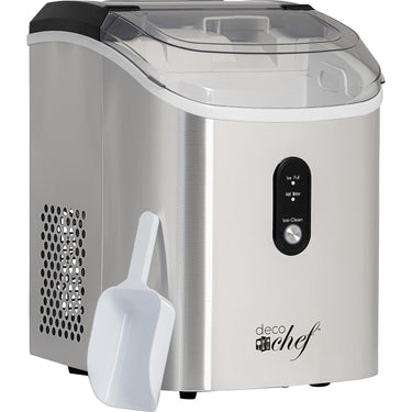Deco Chef 33LB Nugget Ice Maker Self-Cleaning Steel Open Box + 1 Year Warranty
