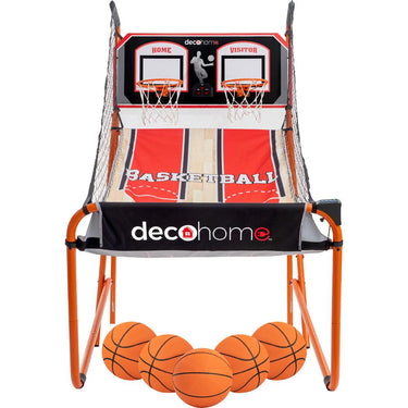 Deco Gear Arcade Basketball Game, Indoor 1-4 Player Open Box + 1 Year Warranty