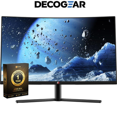 Deco Gear 27-Inch Color Accurate VA Curved Monitor Open Box with 1 Year Warranty