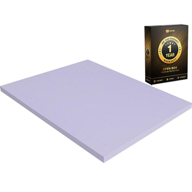 Deco Home 3-Inch Full Memory Foam Mattress Topper Open Box + 1 Year Warranty